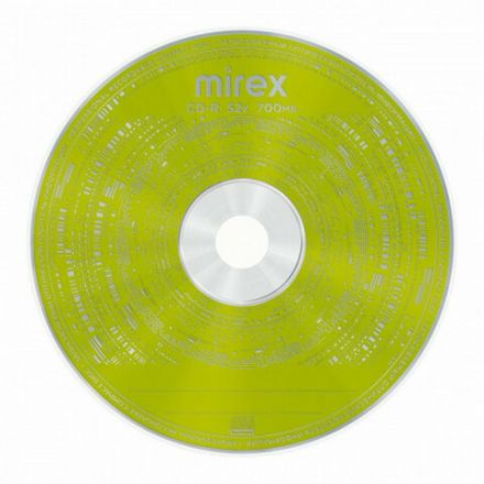 Диск CD-R MIREX Random Color, 700 Мб, 48x, Cake Box (упаковка на шпиле), КОМПЛЕКТ 50 шт., цветные, UL120009A8B