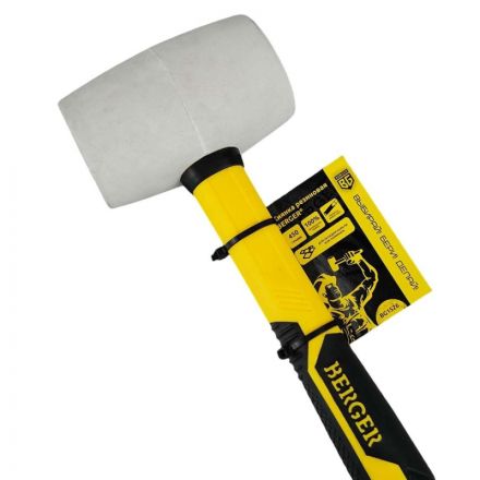 Киянка 450 г. белая, фиберглассовая рукоятка, BERGER BG1526