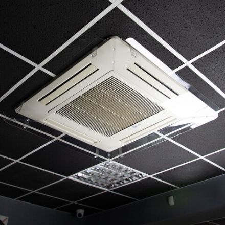Экран для кондиционера потолочного размером от 950х950 до 1050х1050 мм, ПЭТ, прозрачный, 10000061