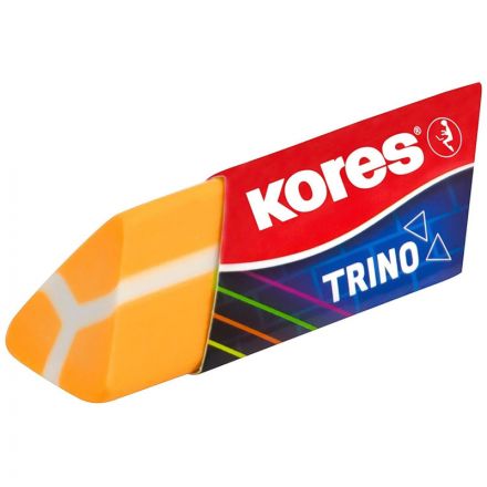 Ластик Kores треугольный неон 1/2 шт., блистер в ассортименте Ластик Kores треугольный неон 1/2 шт., блистер в ассортименте