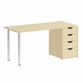 Home Office Стол письменный VR.SP-3-158.4 Клён/Хром опоры 1580*720*750