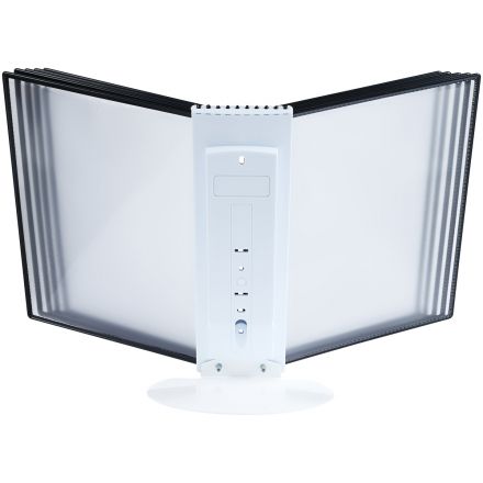 Демосистема настольная OfficeSpace с 10 панелями А4, черная Демосистема настольная OfficeSpace с 10 панелями А4, черная