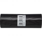 Мешки для мусора на 160 литров черные (55 мкм, в рулоне 10 штук, 80x100 см)
