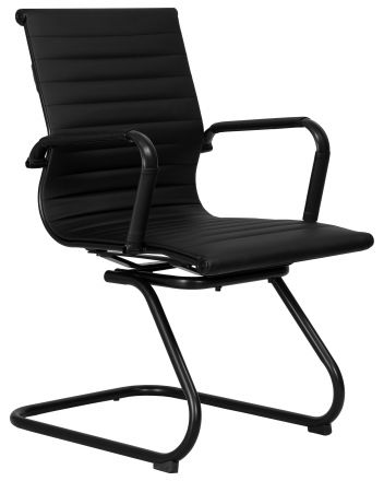 Офисное кресло для посетителей DOBRIN CODY BLACK, чёрный