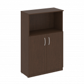 Nova S Шкаф средний широкий (2 низкие двери ЛДСП) В.СТ-2.1 Венге 770*360*1203
