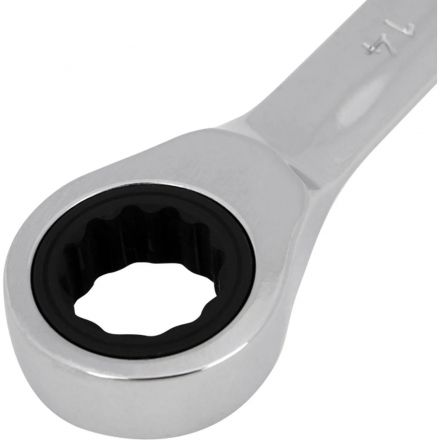 Ключ комбинированный трещоточный 14мм, CrV, зеркальн. хром REXANT 12-5809-1