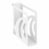 Навесной лоток для папок узкий MAN-11 Белый металл 80*263*250
