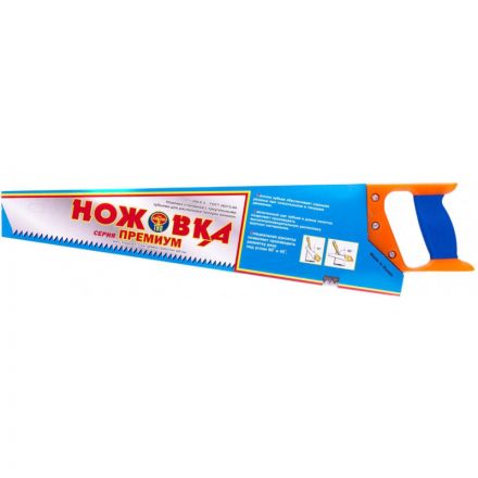 Ножовка по дереву 500 мм шаг зубьев 6,5 мм  23165