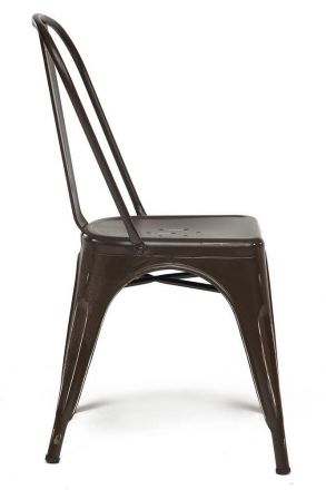 Стул LOFT CHAIR (mod. 012) / 1 шт. в упаковке металл, 45*35*85см, коричневый/brown vintage