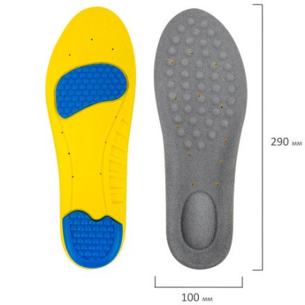 Стельки для обуви с ПЯТОЧНЫМ АМОРТИЗАТОРОМ, материал PU PRO, размер RU 41-44 / EU 42-45, с линиями выреза, SHEGRA (ШЕГРА), 700770 Стельки для обуви с ПЯТОЧНЫМ АМОРТИЗАТОРОМ, материал PU PRO, размер RU 41-44 / EU 42-45, с линиями выреза, SHEGRA (ШЕГРА), 700770