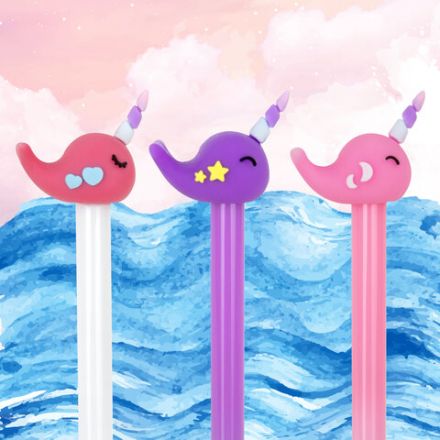 Ручка с топпером шариковая ЮНЛАНДИЯ "Кит-Единорог", корпус ассорти, СИНЯЯ, пишущий узел 0,7 мм, 143783 Ручка с топпером шариковая ЮНЛАНДИЯ "Кит-Единорог", корпус ассорти, СИНЯЯ, пишущий узел 0,7 мм, 143783