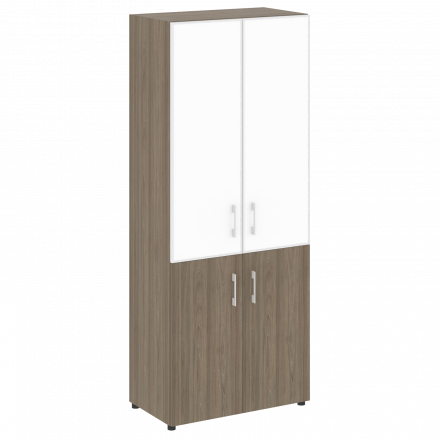 Yalta Шкаф LT.ST-1.2 R white Вяз/Стекло white 800*450*1987