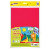 Пористая резина/фоамиран А4, 2 мм, НАБОР, 5 листов, 5 цветов, яркие цвета, ЮНЛАНДИЯ, 662053