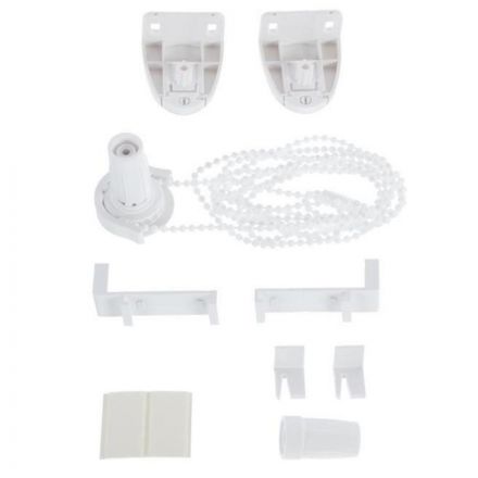 Рулонная штора ARX_Блэкаут Шалюр Белый 070x160 Мини