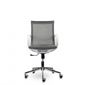 Кресло М-805 Йота/Yota white PL TC-02 (серый) Кресло М-805 Йота/Yota white PL TC-02 (серый)