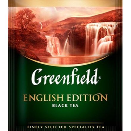 Чай Greenfield English Edition черный фольгир.100пак/уп Чай Greenfield English Edition черный фольгир.100пак/уп