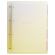 Тетрадь на кольцах БОЛЬШАЯ 305х235 мм А4, 120 л., пластик, с разделителями, BRAUBERG, Желтый, 404624