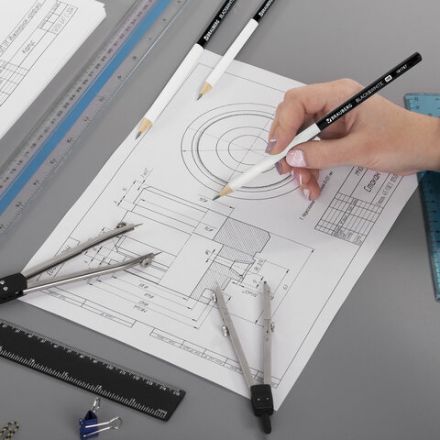 Карандаш чернографитный BRAUBERG "Black&White", 1 шт., HB, корпус черно-белый, 181767 Карандаш чернографитный BRAUBERG "Black&White", 1 шт., HB, корпус черно-белый, 181767