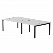 Бенч-система на 4 места Everprof EVO на металлокаркасе 2760х670(1370)x755 Белый/Черный