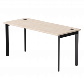 Стол прямой Everprof EVO на металлокаркасе 1580х670х755 мм опоры 45гр Дуб Соната/Черный