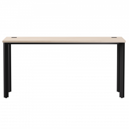 Стол прямой Everprof EVO на металлокаркасе 1580х670х755 мм опоры 45гр Дуб Соната/Черный