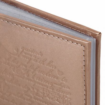 Фотоальбом BRAUBERG "I love you" на 200 фото 10х15 см, под кожу, бумажные страницы, переплет, бокс, 391175