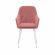 Стул с подлокотниками Leset Слим, каркас Белый, велюр Персиковый Персиковый, Ткань Велюр