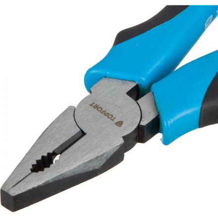 Плоскогубцы 160 мм TOPFORT из углеродистой стали c ручкой из ПВХ