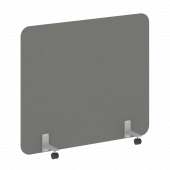 R-line Перегородка на металлических опорах, на роликах DP.R-140-120 Металлик/Серый металл 1400*18*1200