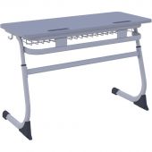 Парта SMARTY 2-хместный 5-7 р.г., серый -  2 шт