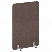 R-line soft Перегородка на металлических опорах, на роликах AP.R-120-180 Romeo 04/Серый металл 1200*18*1800