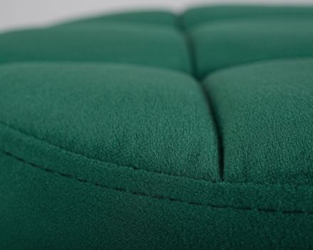 Табурет барный DOBRIN BRUNO BLACK, зеленый велюр (MJ9-88)