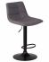 Стул барный DOBRIN TAILOR BLACK, серая ткань (188-55)