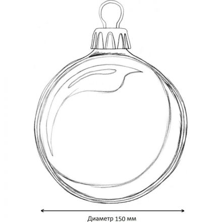 Шар 150мм (зеркально-золотой) 5023511