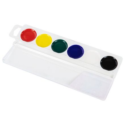 Краски акварельные BRAUBERG "МАГИЯ ЦВЕТА NEW", медовые, 6 цветов, круглые кюветы, пластик, 192285 Краски акварельные BRAUBERG "МАГИЯ ЦВЕТА NEW", медовые, 6 цветов, круглые кюветы, пластик, 192285