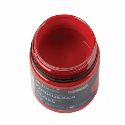 Краска акриловая глянцевая "Декола", банка 50 мл, красная, Невская Палитра, 2928331