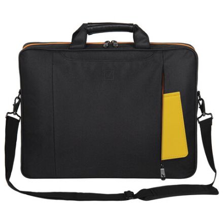 Сумка портфель BRAUBERG OFFICE с отделением для ноутбука 17,3", черная, 34х44х6 см, 270826