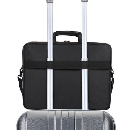 Сумка портфель BRAUBERG OFFICE с отделением для ноутбука 17,3", черная, 34х44х6 см, 270826