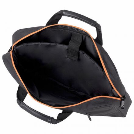 Сумка портфель BRAUBERG OFFICE с отделением для ноутбука 17,3", черная, 34х44х6 см, 270826
