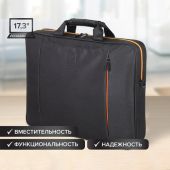Сумка портфель BRAUBERG OFFICE с отделением для ноутбука 17,3", черная, 34х44х6 см, 270826 Сумка портфель BRAUBERG OFFICE с отделением для ноутбука 17,3", черная, 34х44х6 см, 270826