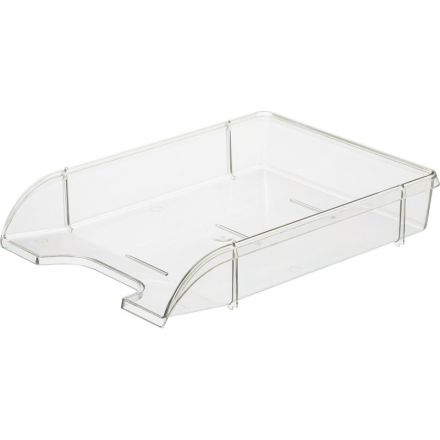 Лоток для бумаг горизонтальный Attache Триколор прозрачный