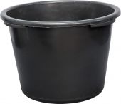 Емкость 20л. строительная, круглая, без крышки цв. чёрный