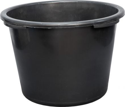 Емкость 20л. строительная, круглая, без крышки цв. чёрный