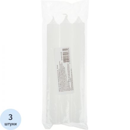 Набор свечей хозяйственных в пакете 3 шт в упак. арт.C 02-09