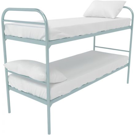 Кровать CAM_металлическая двухъярус Эконом 800х1900,сетка100х50,1усил,1пере