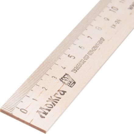 Линейка Можга деревянная 15 см