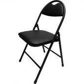 Стул складной КО_РС01.00.94 Нортон РС94-201-01 искожа чер / каркас черный Стул складной КО_РС01.00.94 Нортон РС94-201-01 искожа чер / каркас черный
