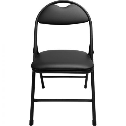 Стул складной КО_РС01.00.94 Нортон РС94-201-01 искожа чер / каркас черный