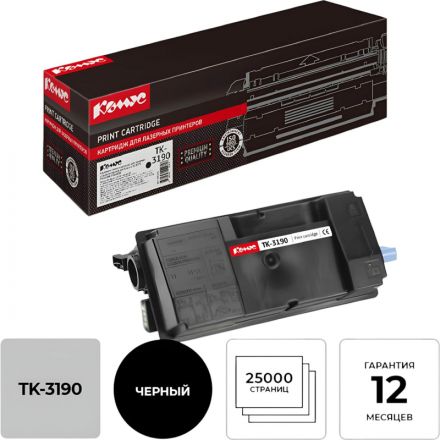 Картридж лазерный Комус TK-3190 чер. для Kyocera Ecosys P3055 (чип)