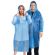 Дождевик-плащ синий на кнопках полиэтиленовый, универсальный размер 120x80 см, SHAMAANI (ШАМААНИ), 610929